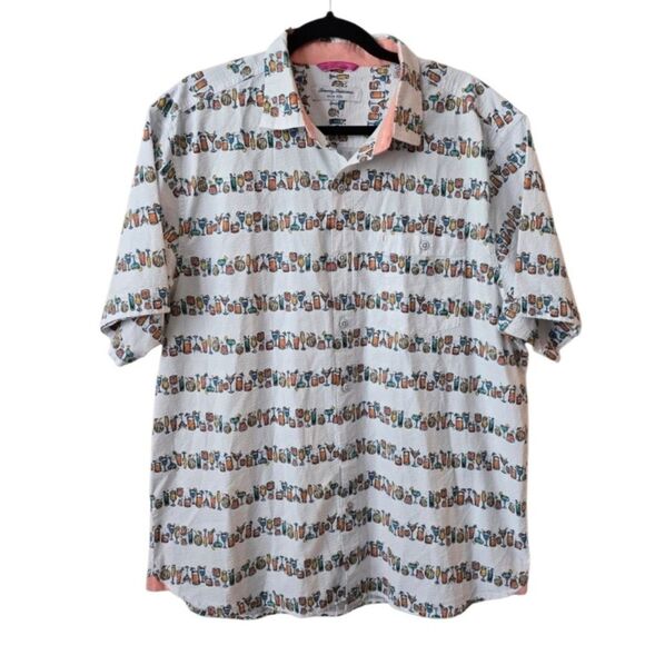 Tommy Bahama Nova Wave Cocktails Shirt Mens Size Large Button Up - Picture 2 of 6